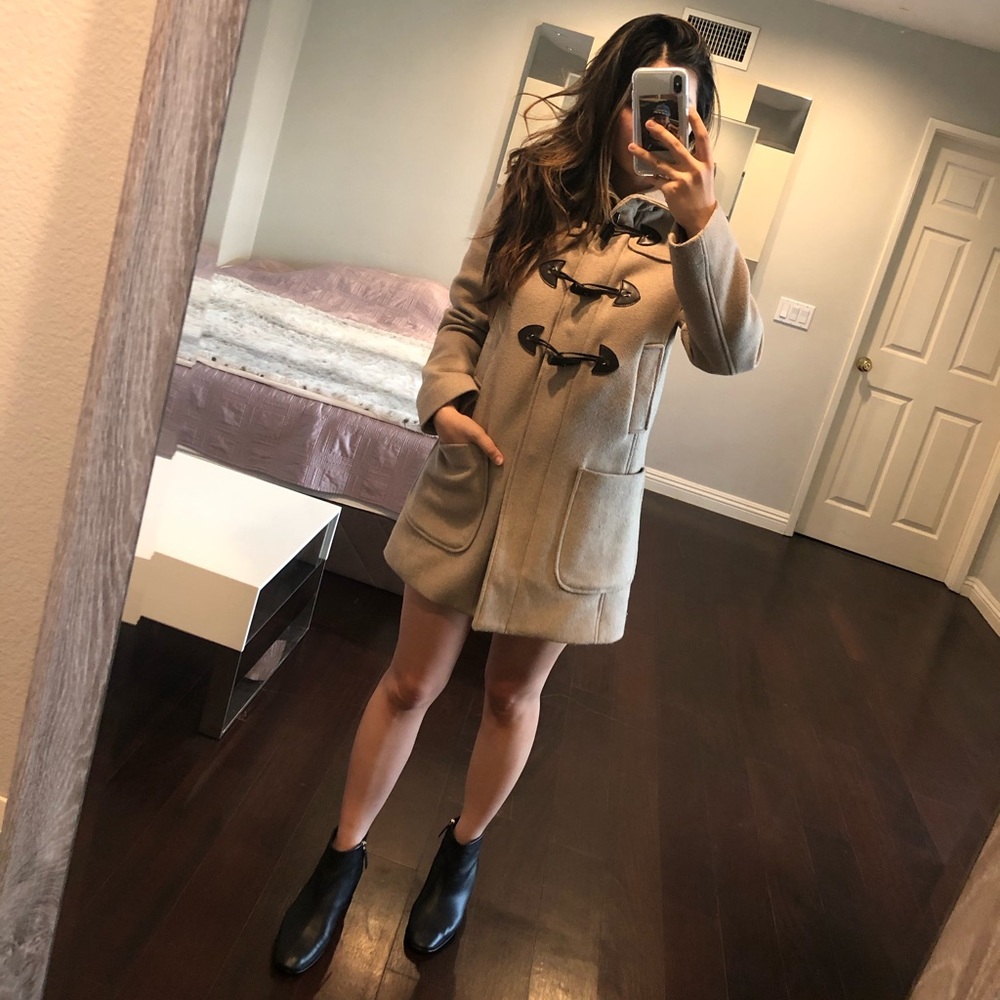 United Colors of Benetton Size 2 Beige Wool Coat